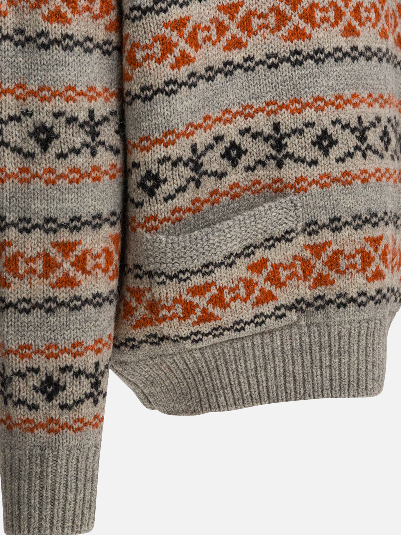 Maglioni girocollo Textured knit  Grigio - KAPITAL Uomo | PDP | VIETTI Online Store | thumbnail_4