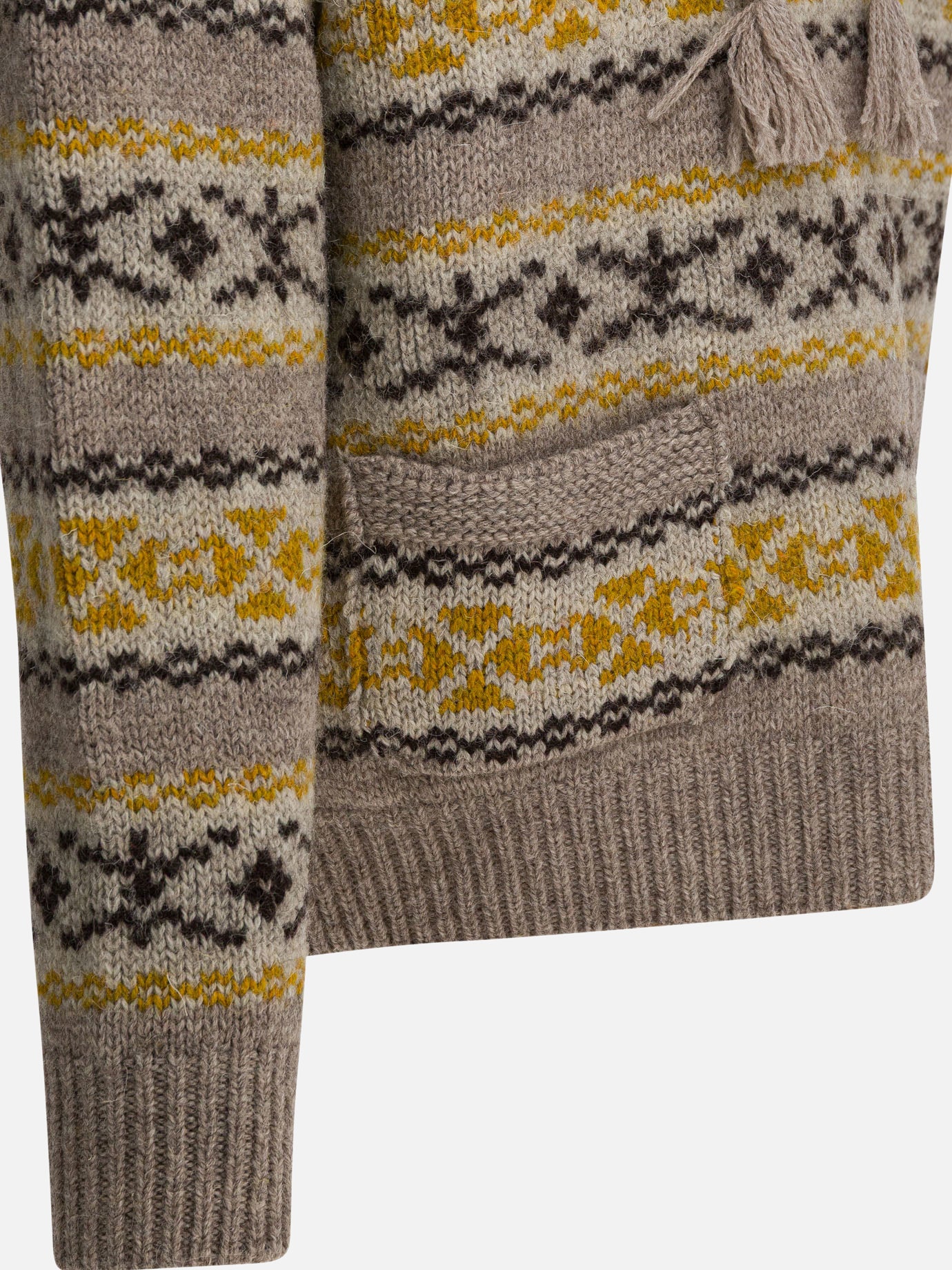 Maglioni con cappuccio Textured knit  Giallo - KAPITAL Uomo | PDP | VIETTI Online Store | Zoom-Modal_4
