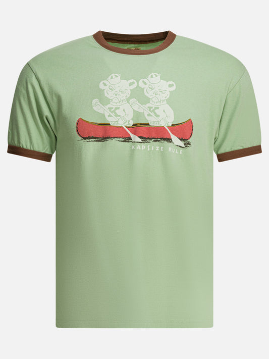 T-shirt girocollo Graphics  Verde - KAPITAL Uomo | VIETTI Online Store 
