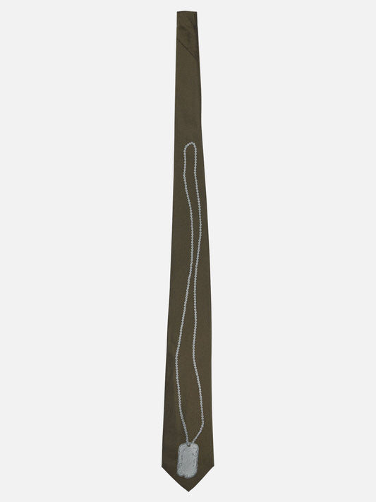 KAPITAL "Dog-Tag" Tie Brown

