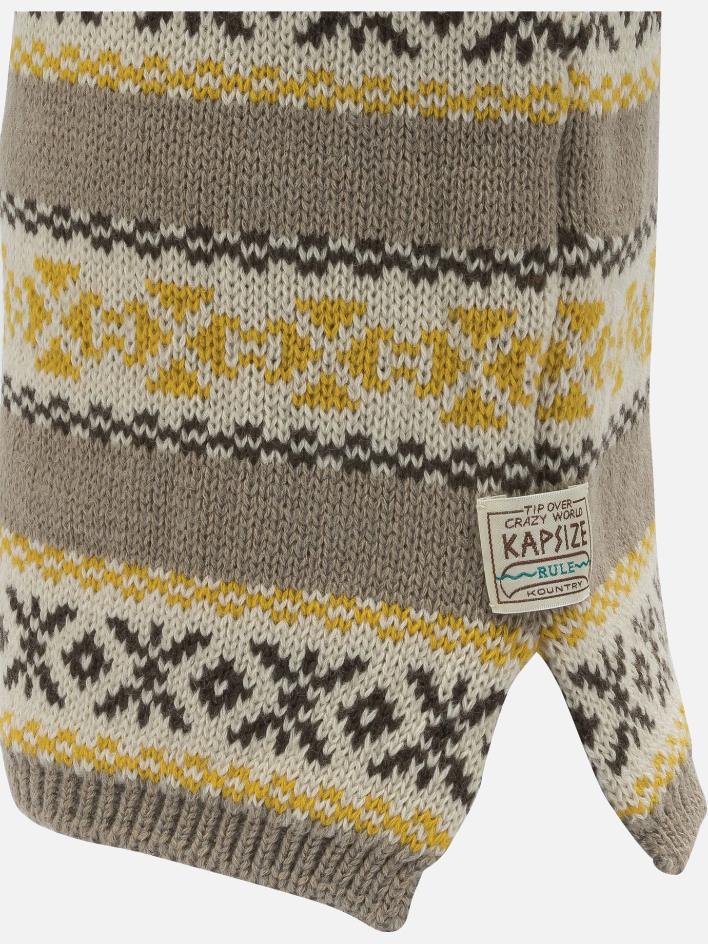 Passamontagna 100% wool  Beige - KAPITAL Uomo | PDP | VIETTI Online Store | Zoom-Modal_4
