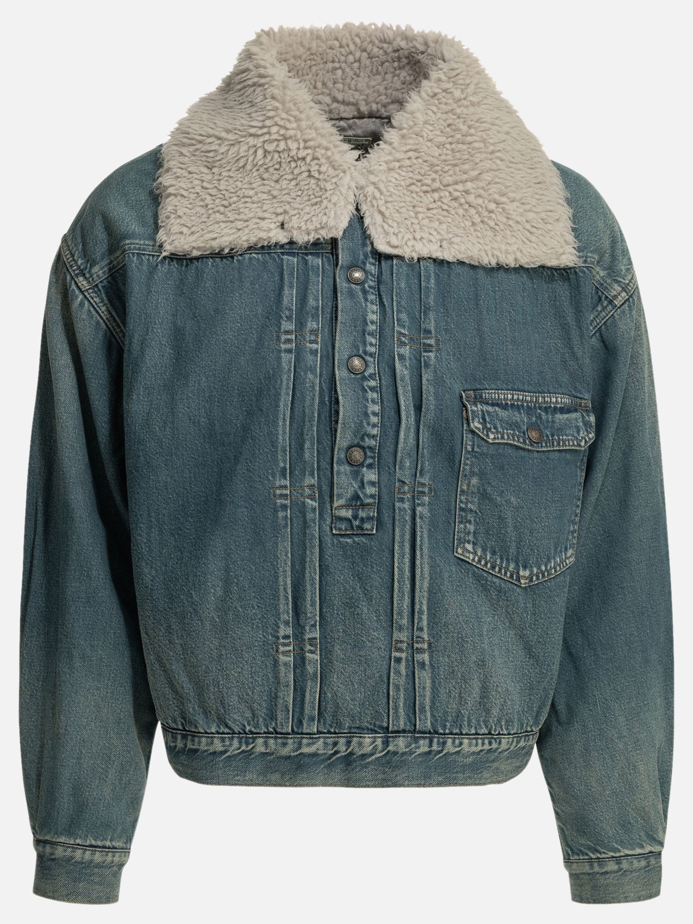 Denim jackets Solid colour  Blue - KAPITAL Men | PDP | VIETTI Online Store | Zoom-Modal
