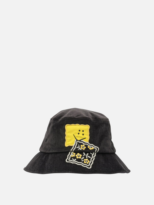 KAPITAL "Peckish Rainbowy" bucket hat Black

