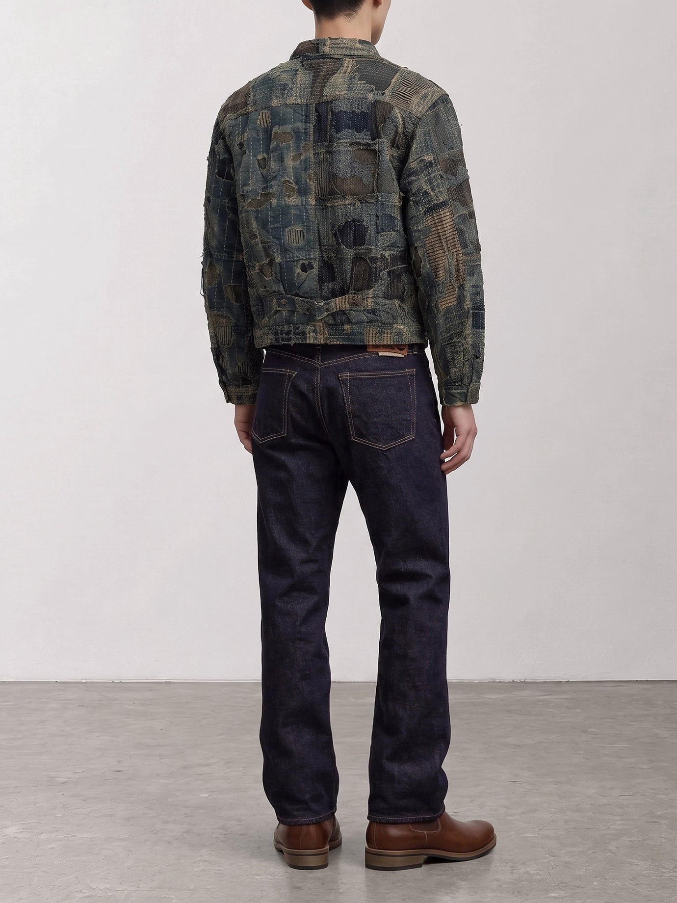 Straight-leg jeans Solid colour  Blue - KAPITAL Men | PDP | VIETTI Online Store | Zoom-Modal_3
