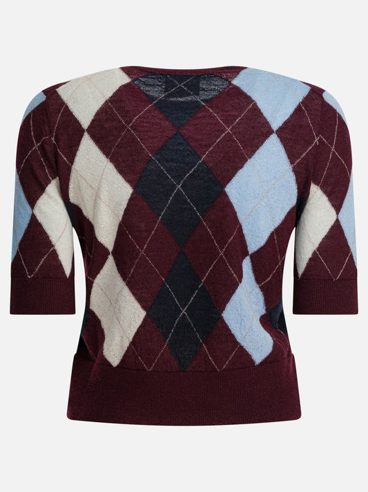 Maglioni girocollo Argyle  Bordeaux - Khaite Donna | PDP | VIETTI Online Store | 2
