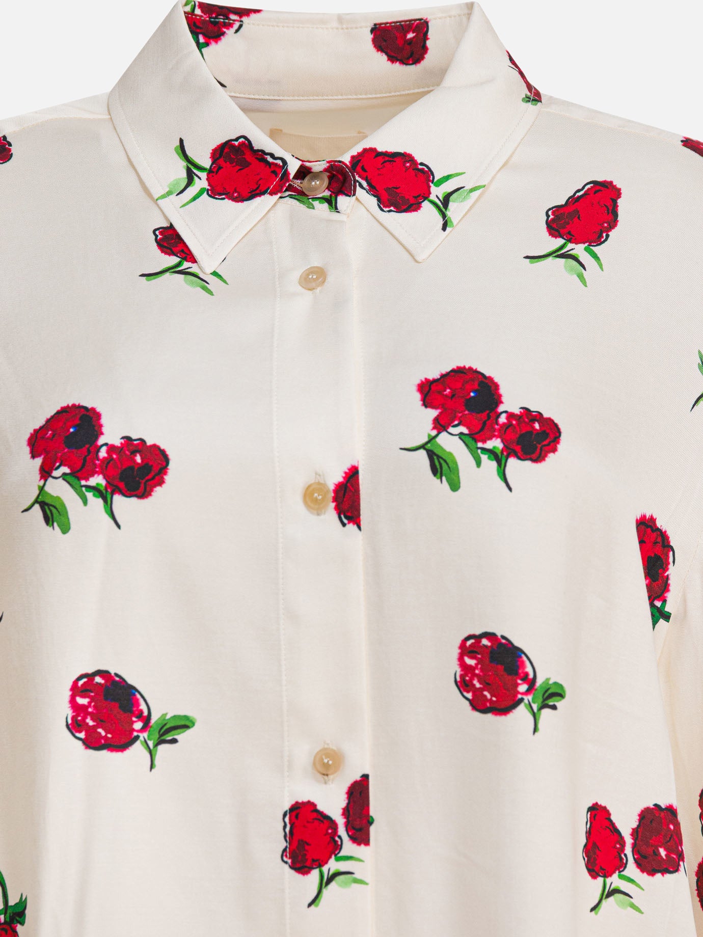 Camicie casual Print  Beige - Khaite Donna | PDP | VIETTI Online Store | thumbnail_3