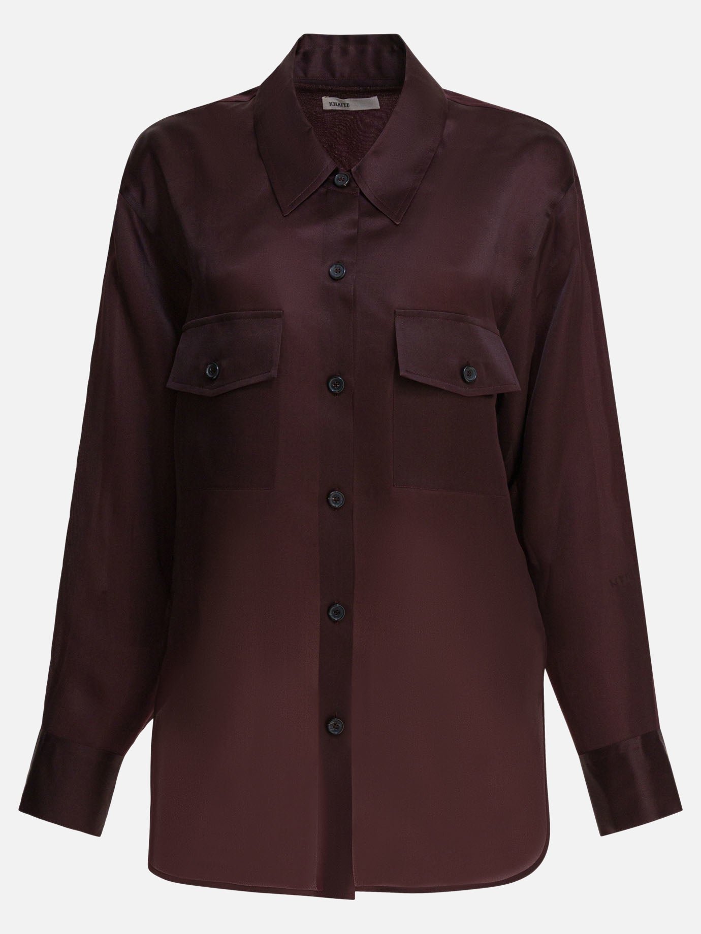 Camicie casual Solid colour  Bordeaux - Khaite Donna | PDP | VIETTI Online Store | thumbnail