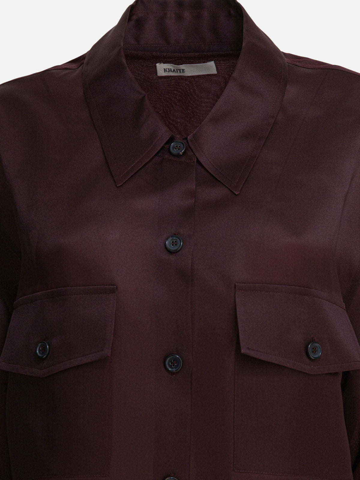 Khaite "Matteo" Shirt Bordeaux - VIETTI