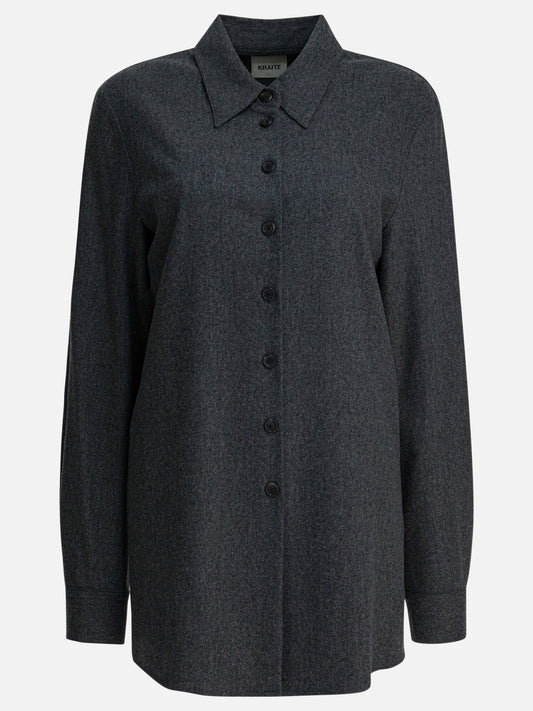 Camicie casual Solid colour  Grigio - Khaite Donna | PDP | VIETTI Online Store 
