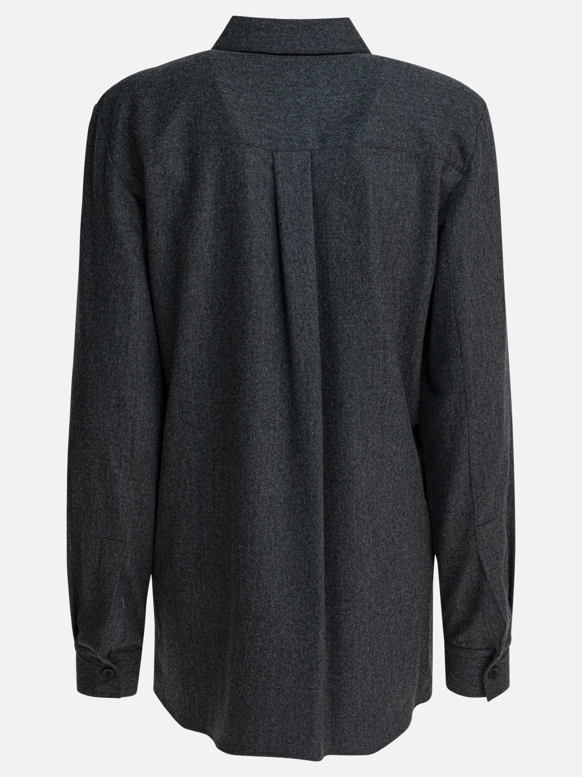 Khaite Wool and cashmere "Auryn" shirt Grey - VIETTI