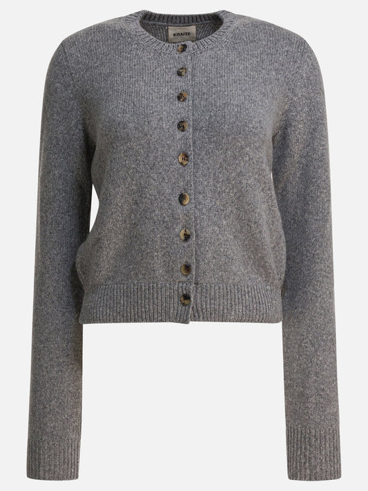 Cardigan Solid colour  Grigio - Khaite Donna | PDP | VIETTI Online Store 
