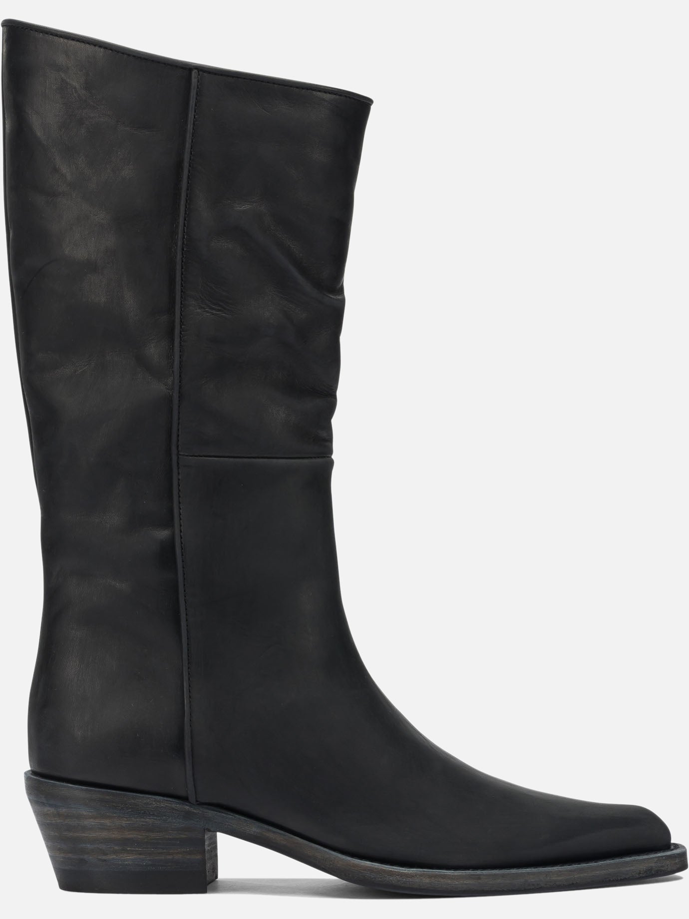 Al ginocchio 100% Leather  Nero - Khaite Donna | PDP | VIETTI Online Store | thumbnail