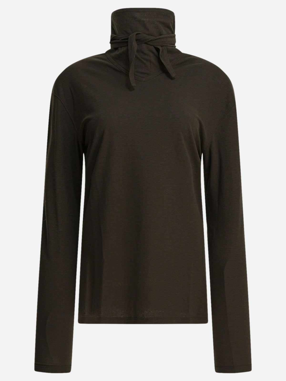 Lemaire Scarf neck blouse Brown