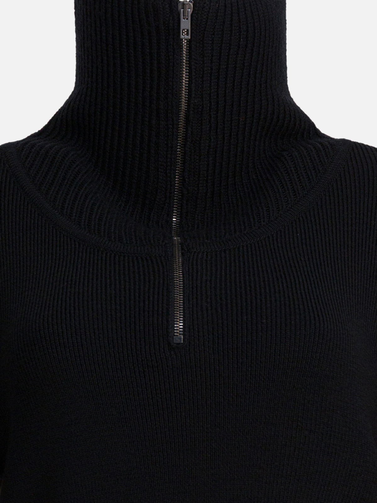 Lemaire Half zipper sweater Black - VIETTI
