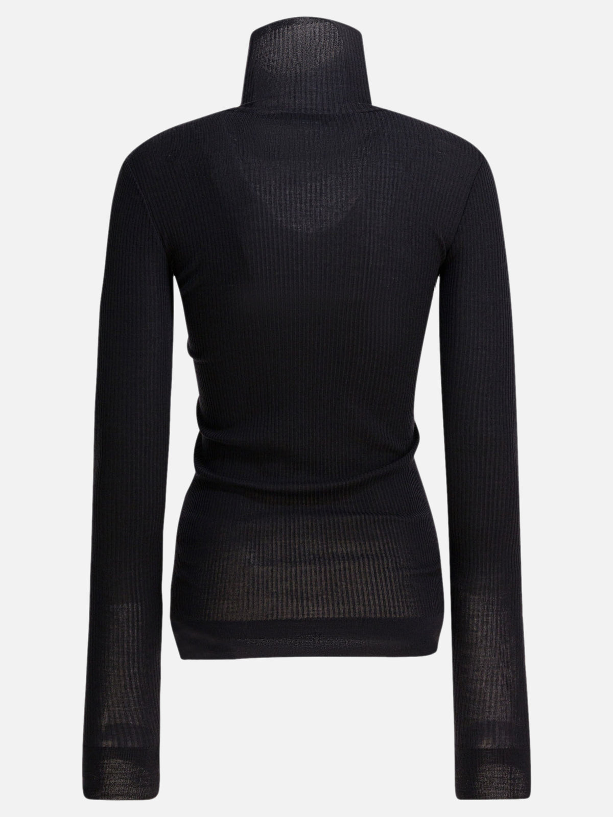 Lemaire Ribbed turtleneck Black