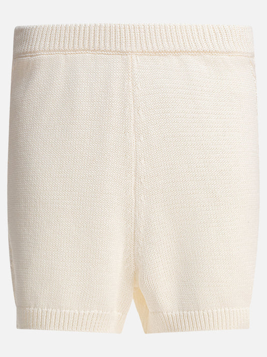 LouLou De Saison Knitted shorts White

