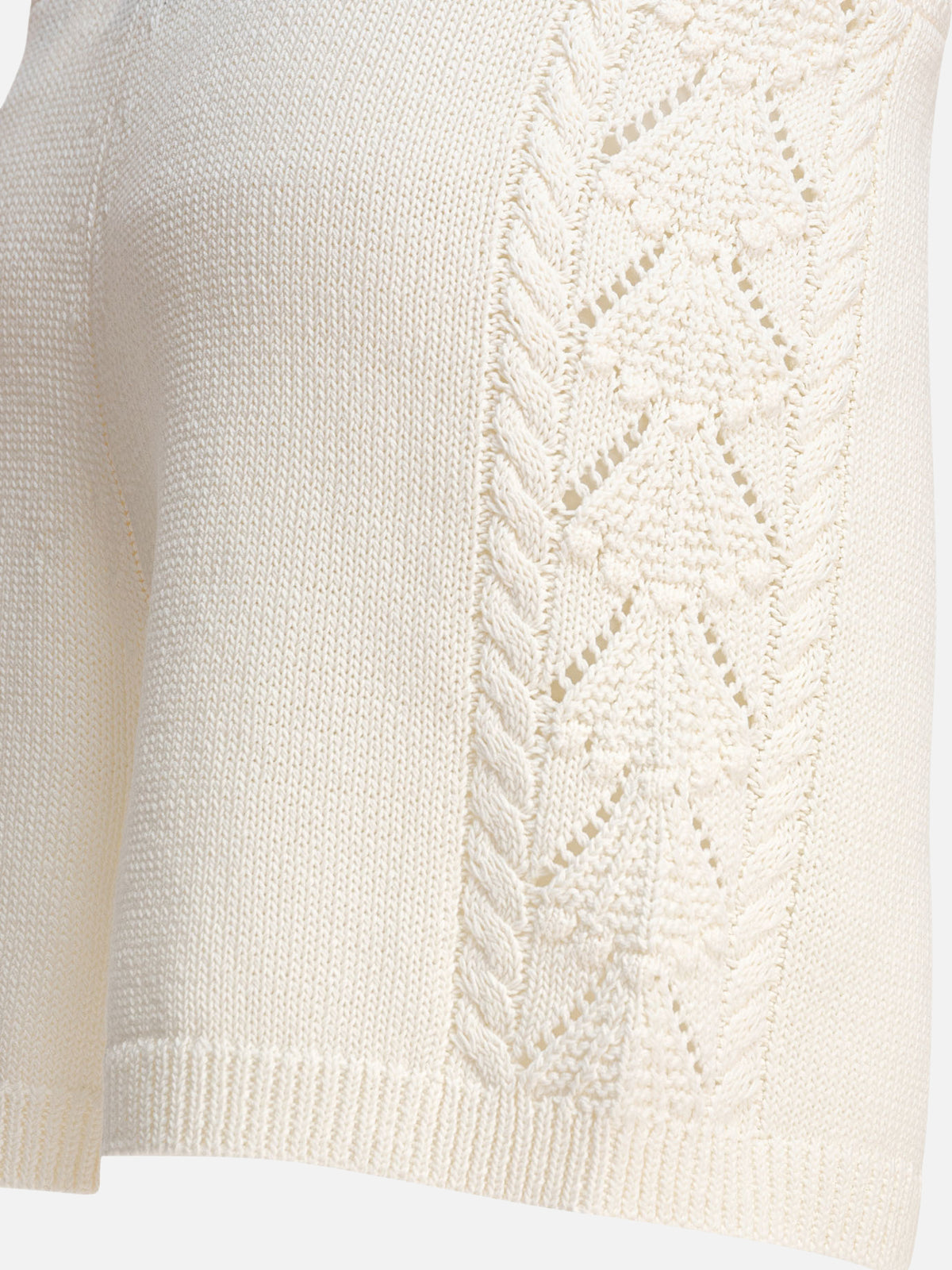 LouLou De Saison Knitted shorts White