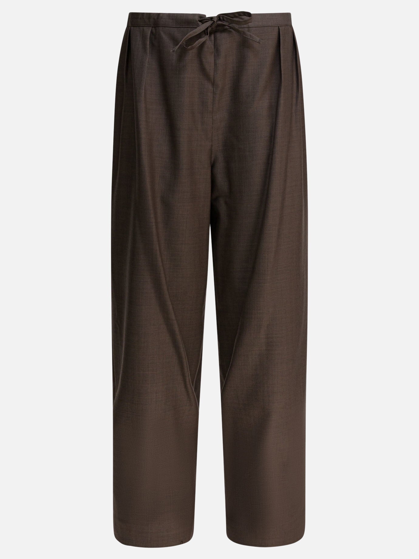 Pantaloni casual Solid colour  Marrone - LouLou De Saison Donna | PDP | VIETTI Online Store | Zoom-Modal
