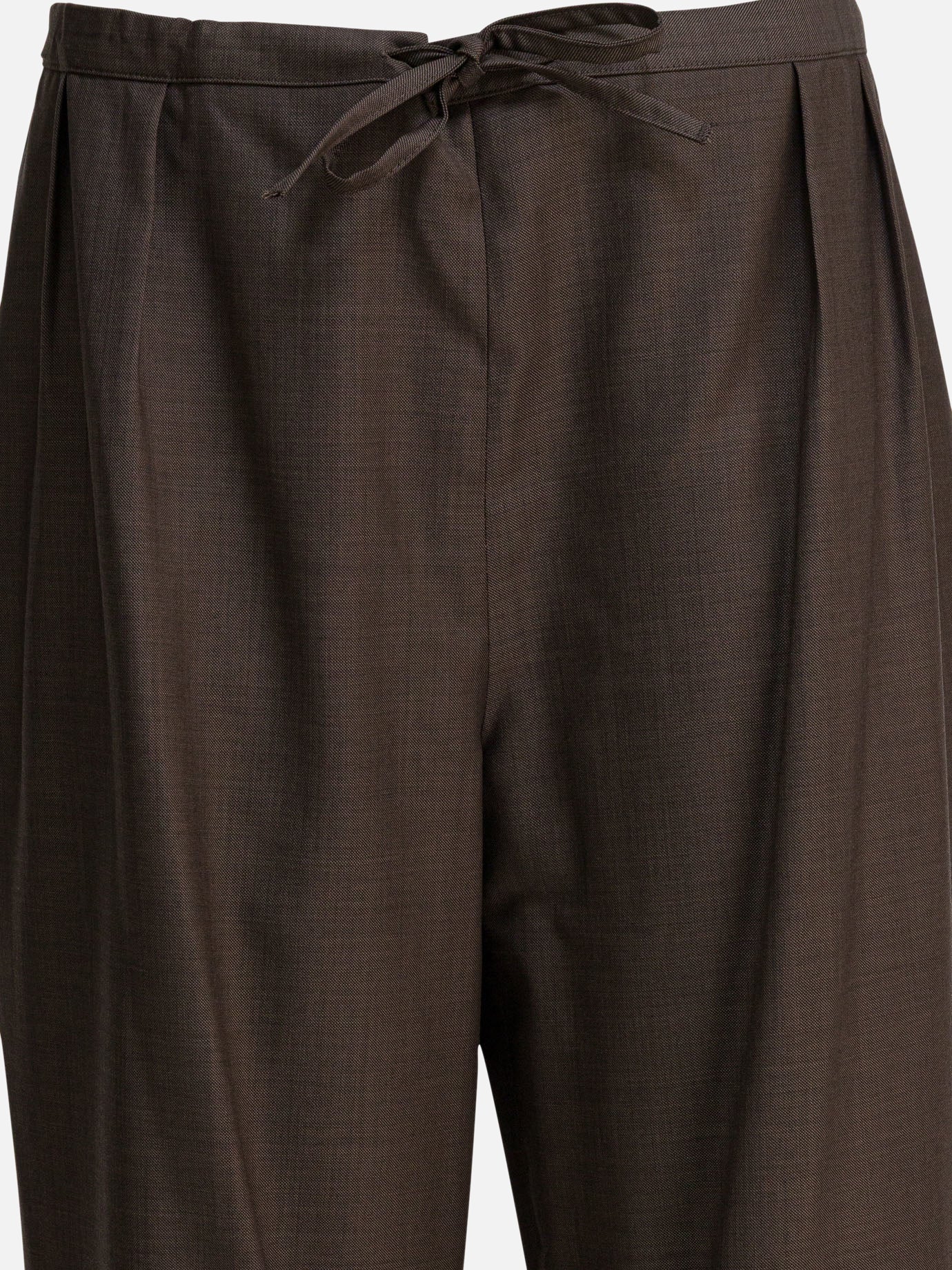 Pantaloni casual Solid colour  Marrone - LouLou De Saison Donna | PDP | VIETTI Online Store | thumbnail_3