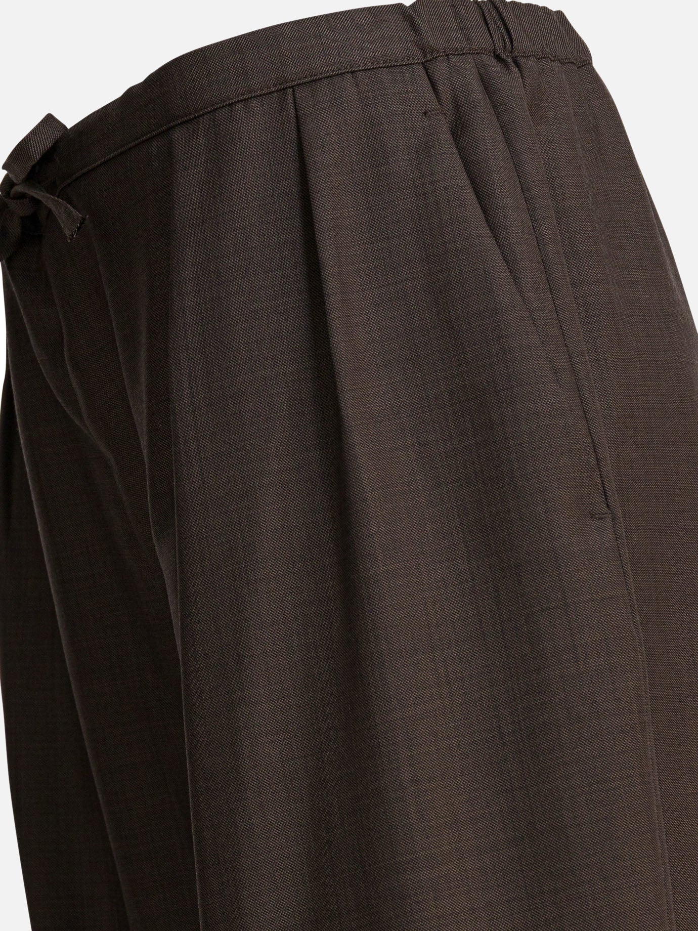 Pantaloni casual Solid colour  Marrone - LouLou De Saison Donna | PDP | VIETTI Online Store | Zoom-Modal_4
