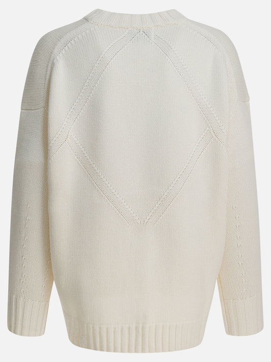Maglioni girocollo Solid colour  Bianco - LouLou De Saison Donna | PDP | VIETTI Online Store | 2
