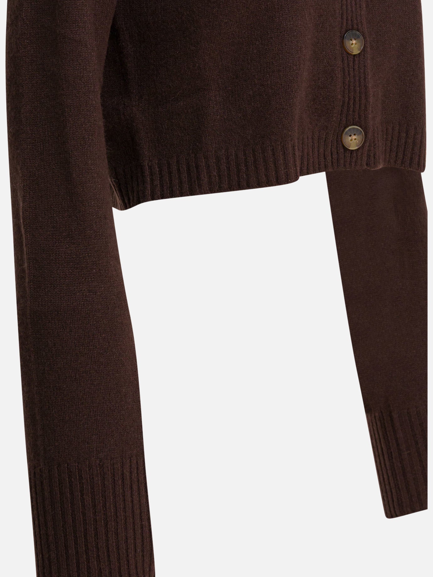 Cardigan Solid colour  Marrone - LouLou De Saison Donna | PDP | VIETTI Online Store | thumbnail_4