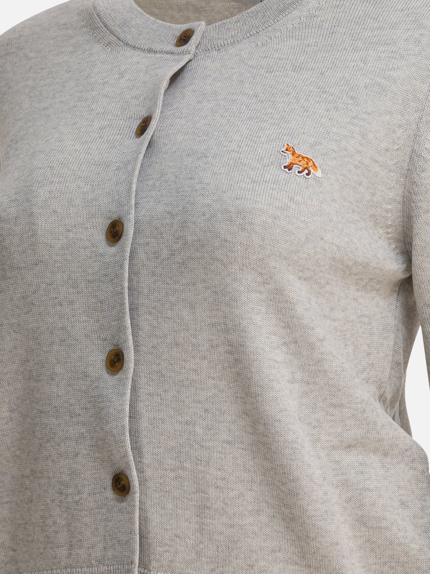 Cardigan Logo  Grigio - Maison Kitsuné Donna | PDP | VIETTI Online Store | thumbnail_4