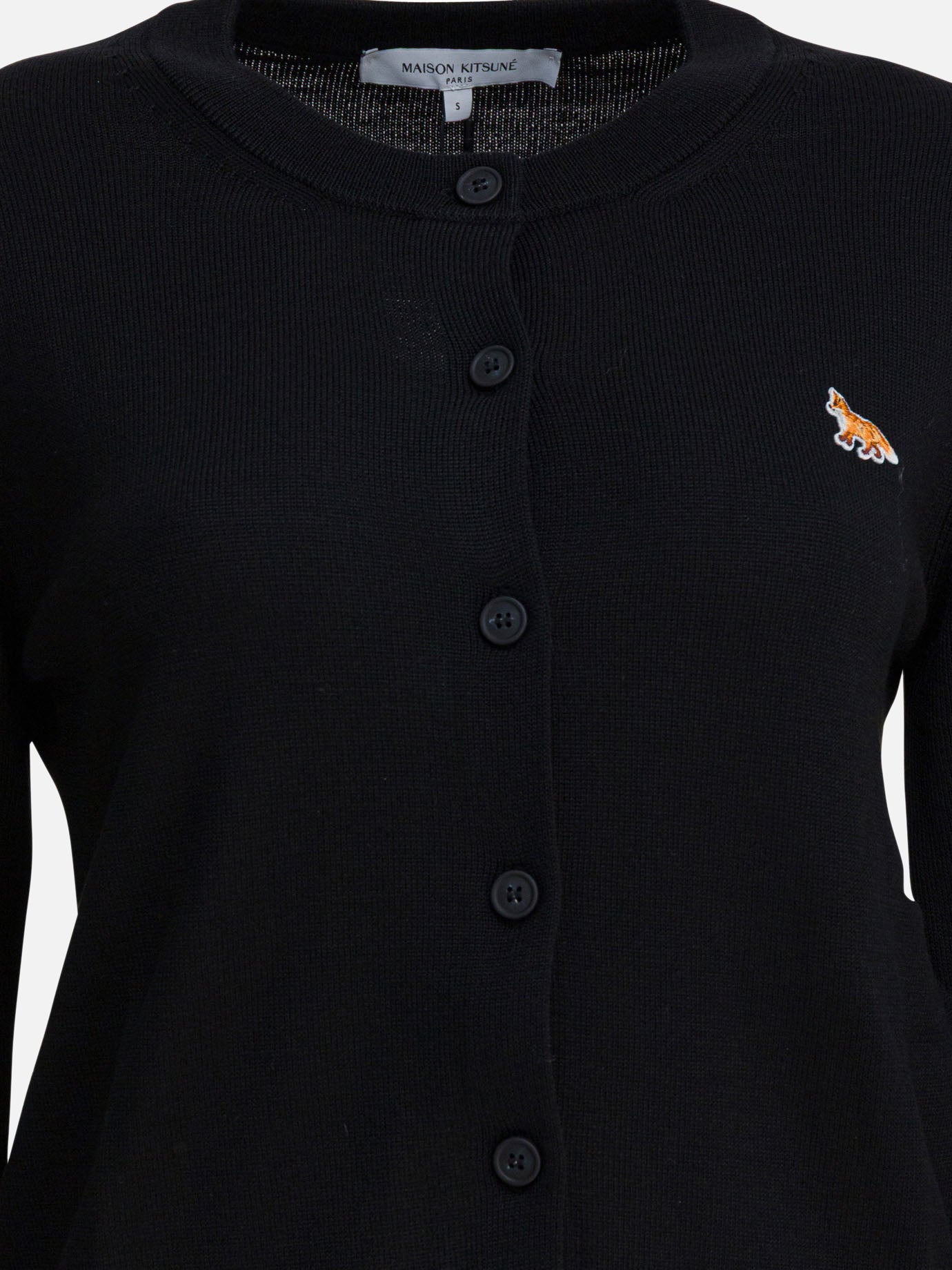Cardigan Logo  Nero - Maison Kitsuné Donna | PDP | VIETTI Online Store | Zoom-Modal_3
