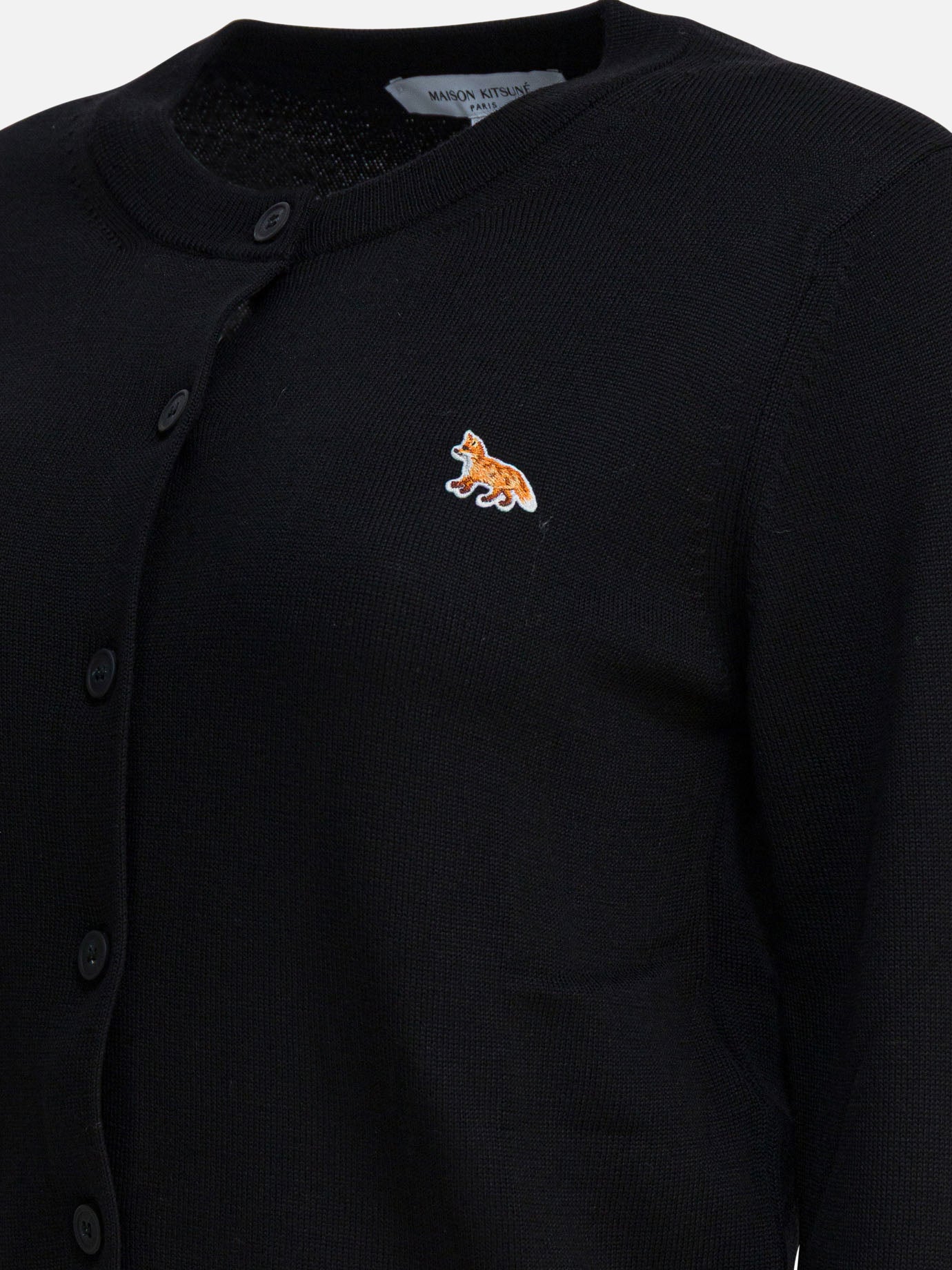 Cardigan Logo  Nero - Maison Kitsuné Donna | PDP | VIETTI Online Store | thumbnail_4