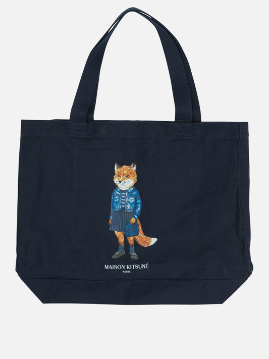 Borse grandi Logo  Blu - Maison Kitsuné Uomo | PDP | VIETTI Online Store 
