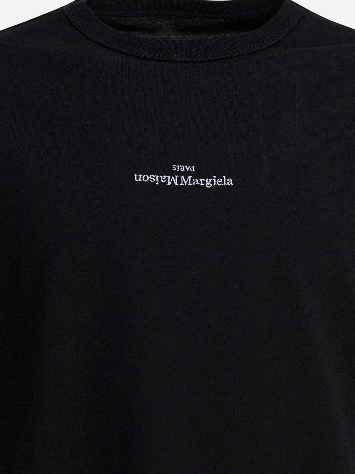 T-shirt girocollo Logo  Nero - Maison Margiela Uomo | PDP | VIETTI Online Store | thumbnail_3