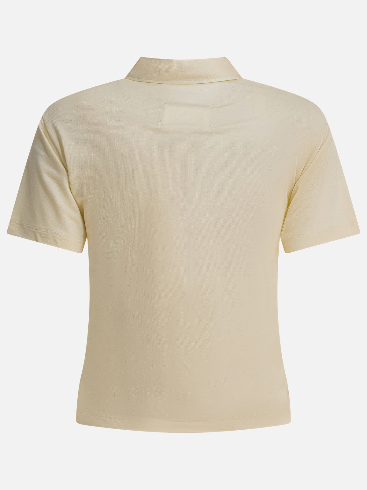 Maison Margiela Viscose polo shirt Beige
