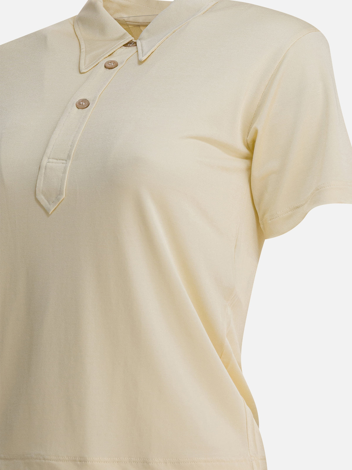 Maison Margiela Viscose polo shirt Beige - VIETTI
