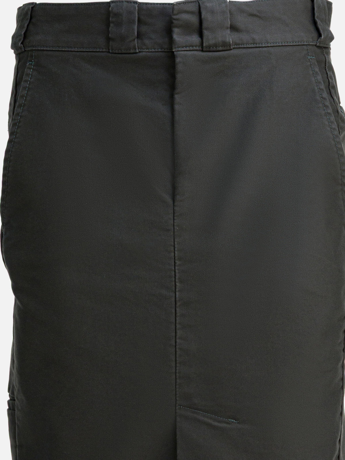 Maison Margiela Cotton midi skirt Grey