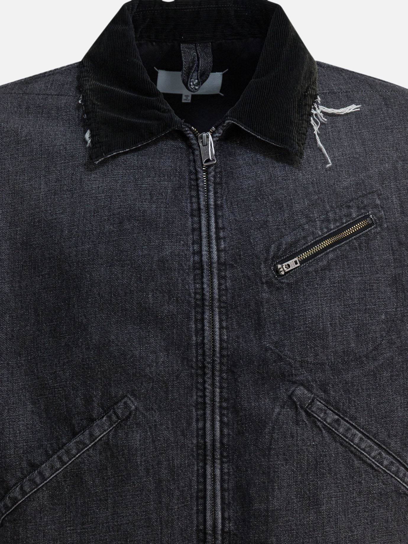 Giacche in denim Solid colour  Nero - Maison Margiela Uomo | PDP | VIETTI Online Store | Zoom-Modal_3
