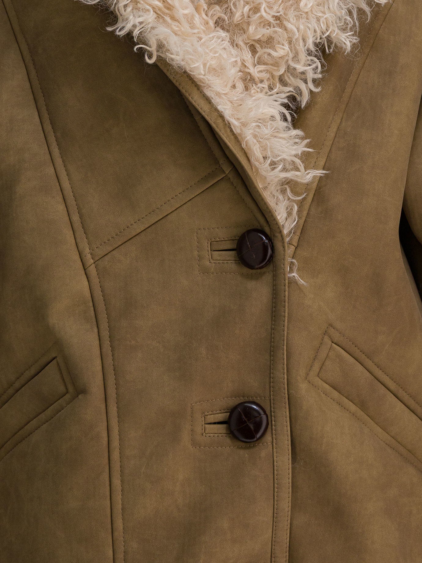 Giacche shearling Solid colour  Marrone - Marant Étoile Donna | PDP | VIETTI Online Store | Zoom-Modal_3
