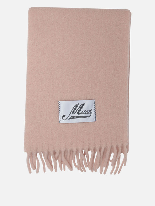 Fringed scarves 80% alpaca 20% polyamide  Pink - Marni Women | PDP | VIETTI Online Store 
