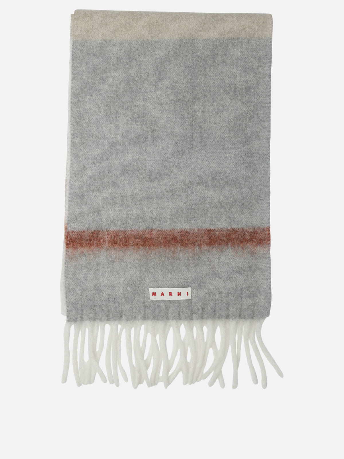 Marni Mohair and alpaca scarf Grey