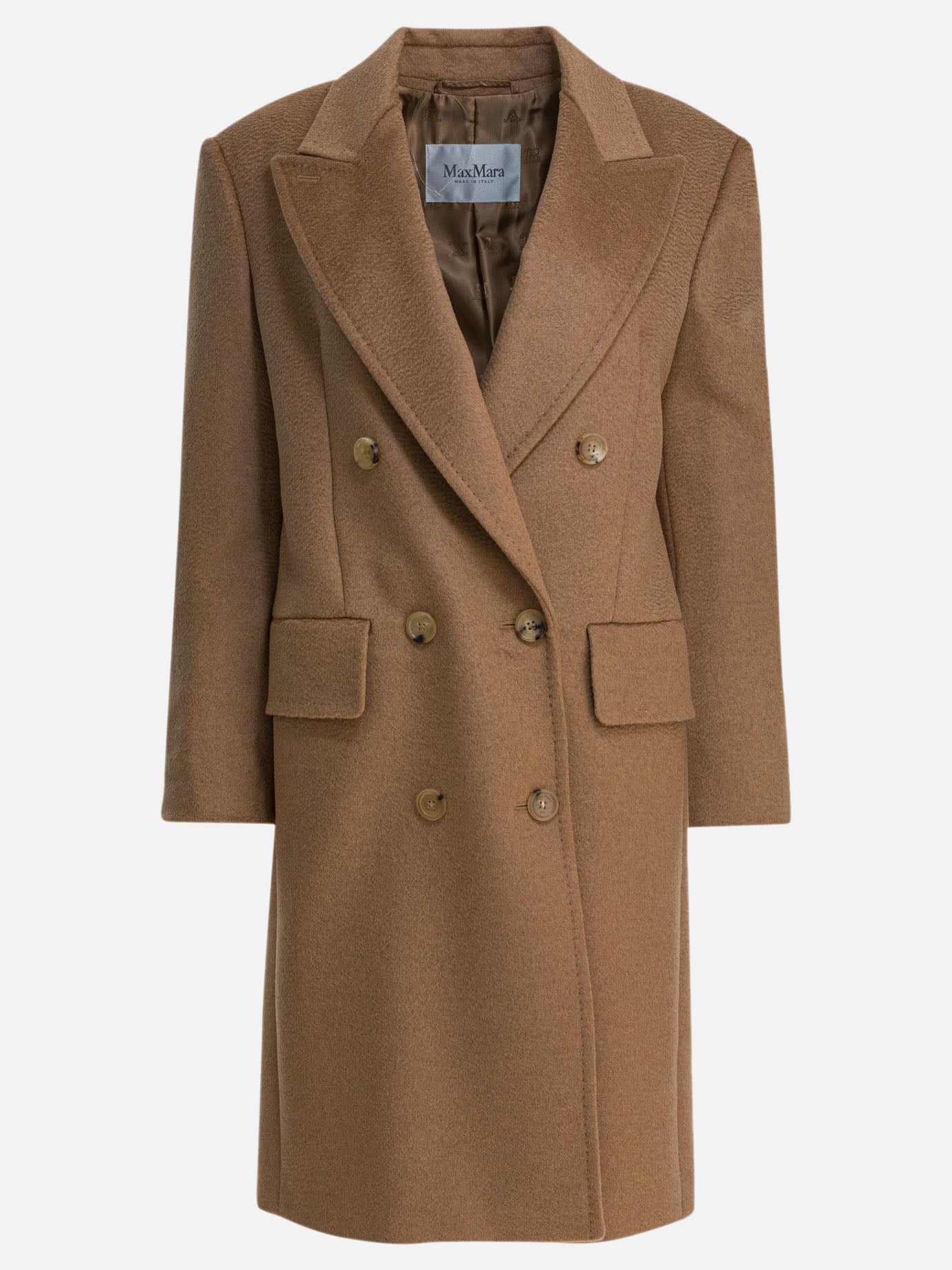 Cappotti lunghi Solid colour  Beige - Max Mara Donna | PDP | VIETTI Online Store | thumbnail