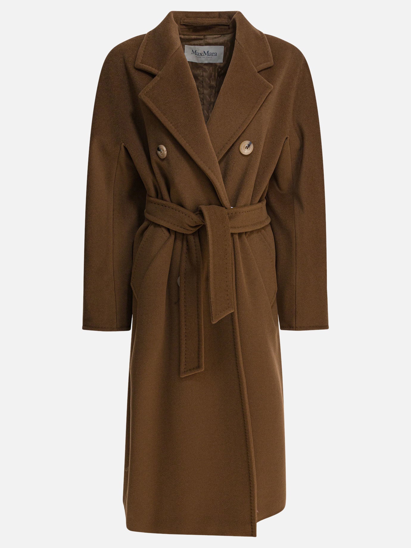 Cappotti lunghi Solid colour  Marrone - Max Mara Donna | PDP | VIETTI Online Store | Zoom-Modal
