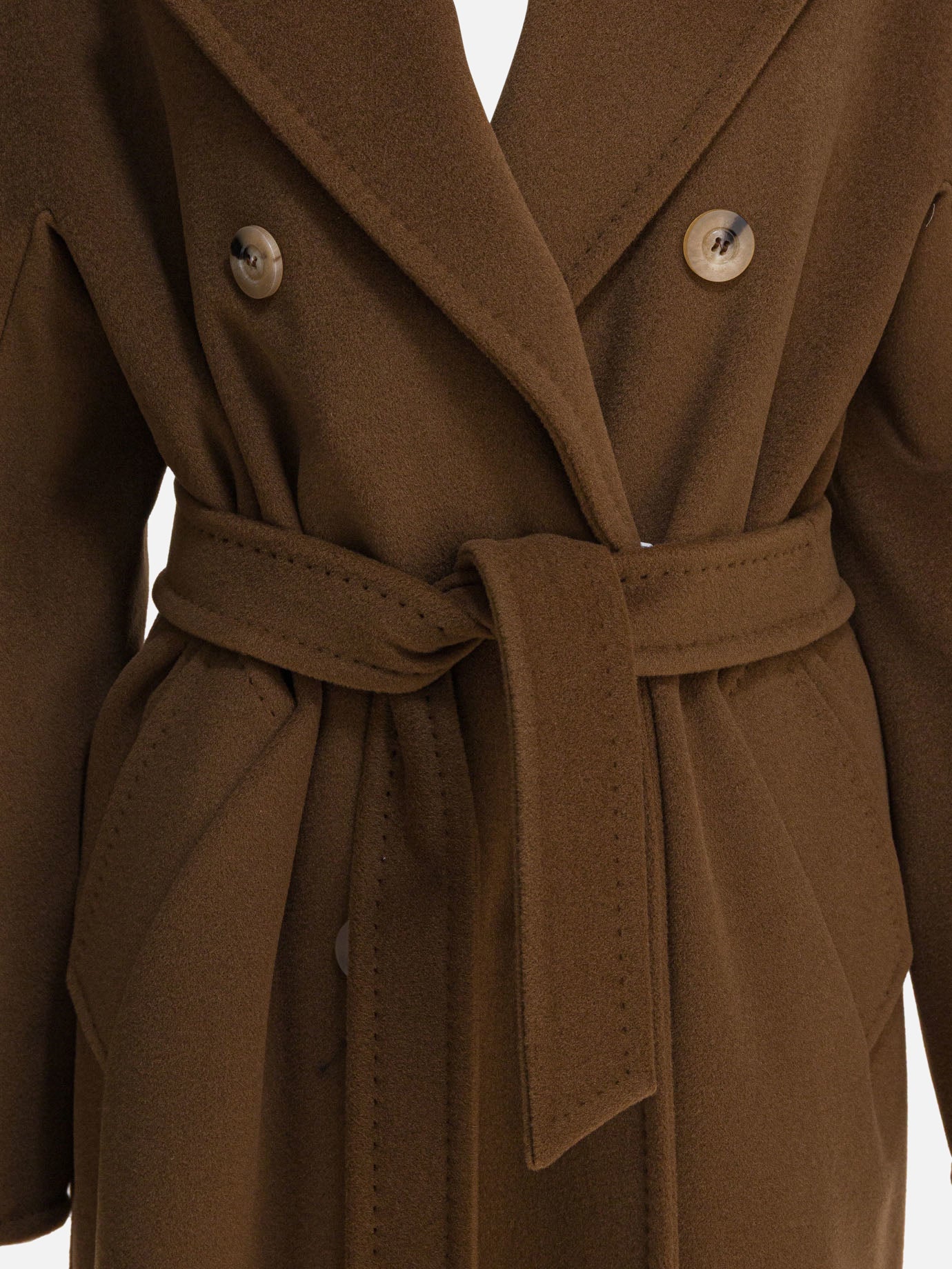 Cappotti lunghi Solid colour  Marrone - Max Mara Donna | PDP | VIETTI Online Store | thumbnail_3