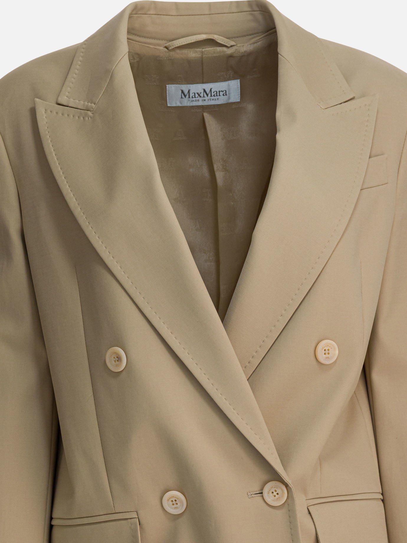 Blazer Solid colour  Beige - Max Mara Donna | PDP | VIETTI Online Store | Zoom-Modal_3
