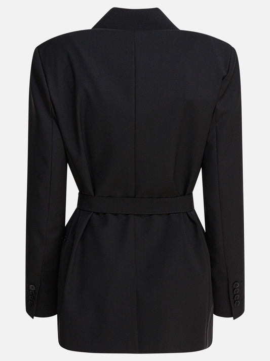 Max Mara Wool canvas blazer 18031925_40 Black 2