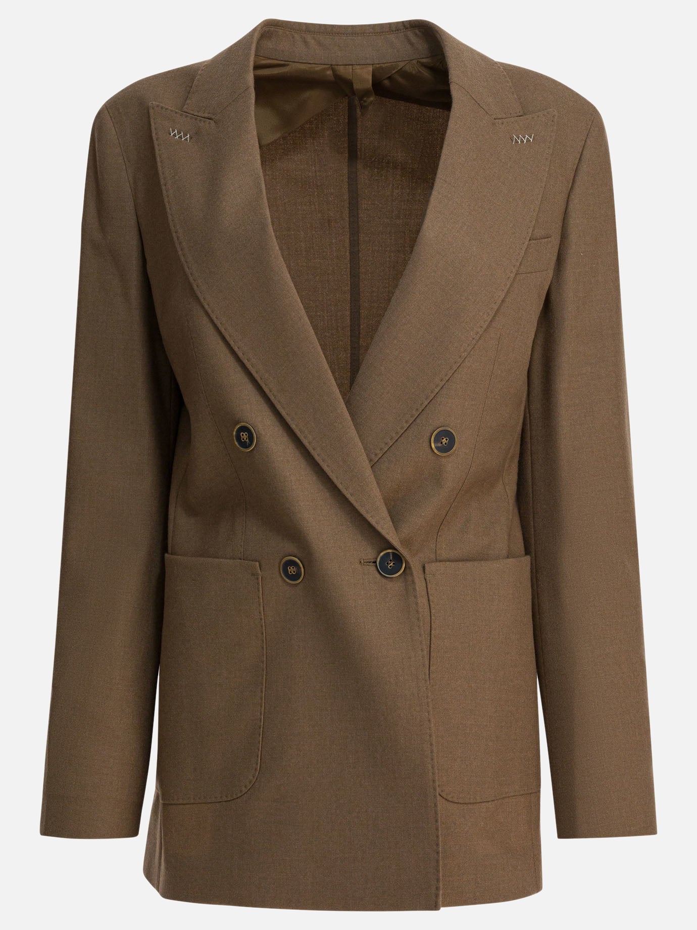 Blazer Solid colour  Marrone - Max Mara Donna | PDP | VIETTI Online Store | Zoom-Modal
