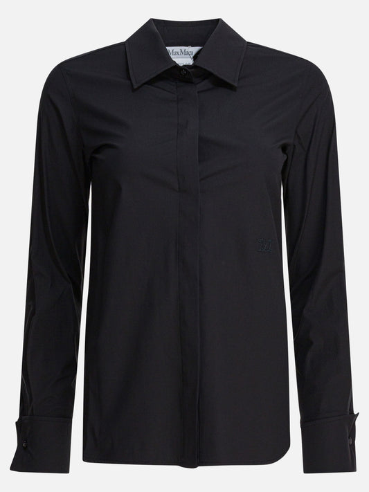 Max Mara Cotton shirt 16035085_38 Black 1