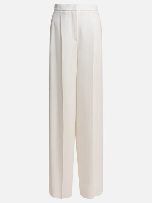 Max Mara Wide cady trousers 16919893_38 White 1