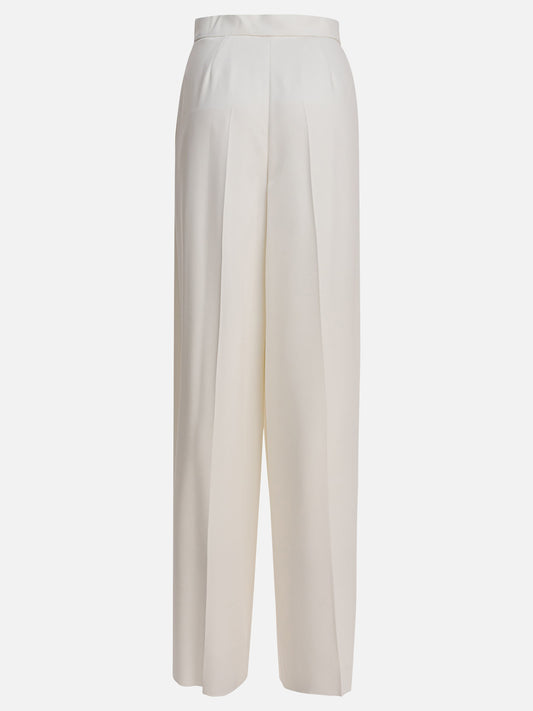 Max Mara Wide cady trousers 16919893_38 White 2