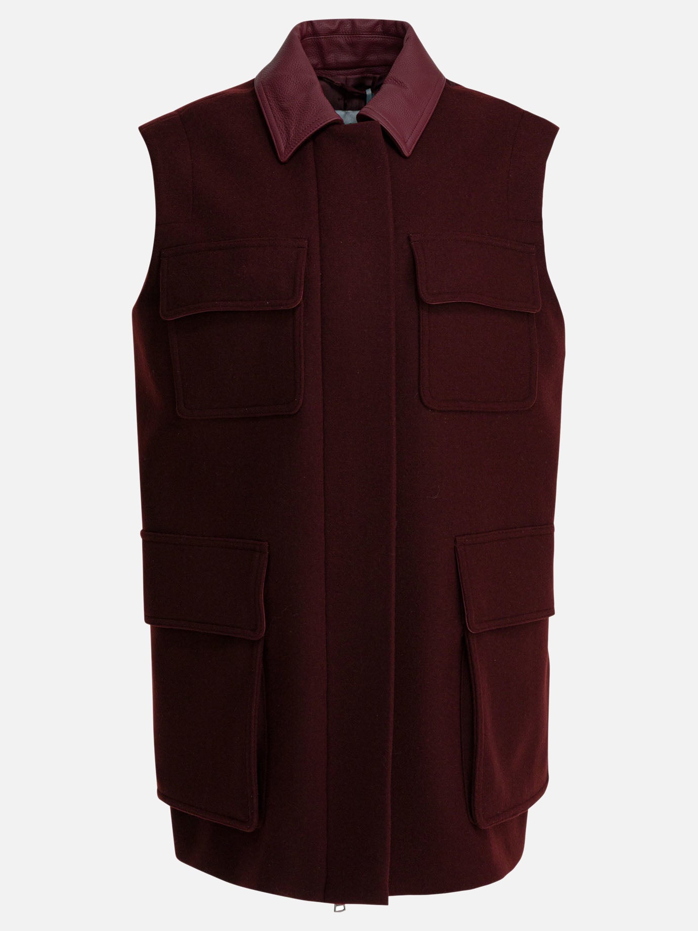 Giacche smanicate Solid colour  Rosso - Max Mara Donna | PDP | VIETTI Online Store | Zoom-Modal
