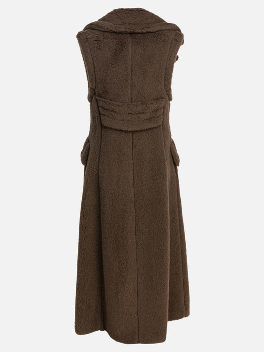 Giacche smanicate Solid colour  Marrone - Max Mara Donna | VIETTI Online Store | 2
