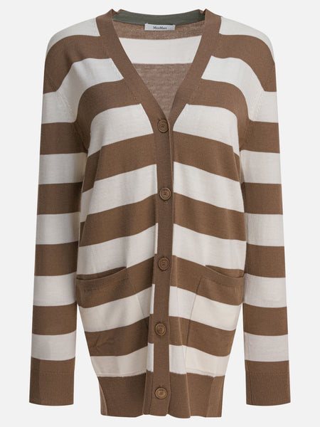 Max Mara Cardigan with 1951 lettering 2521346031 Brown - Women